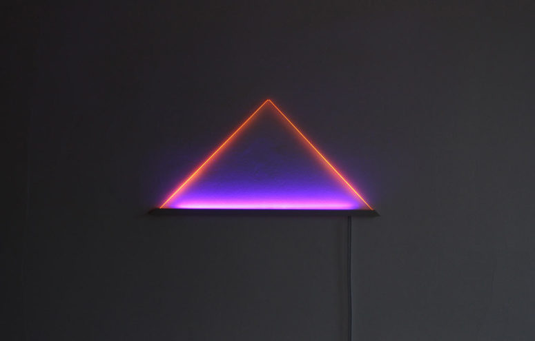 Ultraviolet LED Light Sculpture For Modern Spaces
