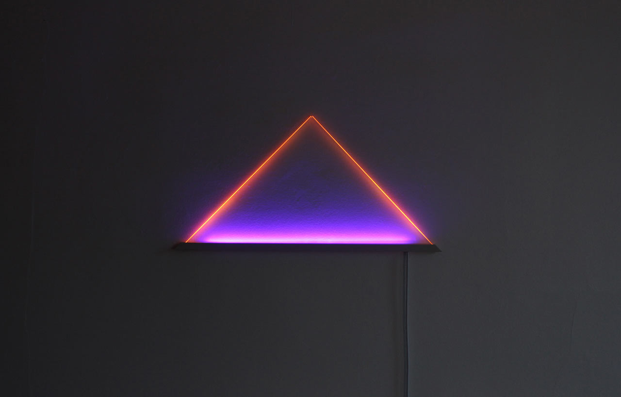 UV light is a graphic, angular sculpture by TJOKEEFE, which will easily become a focal point in any room