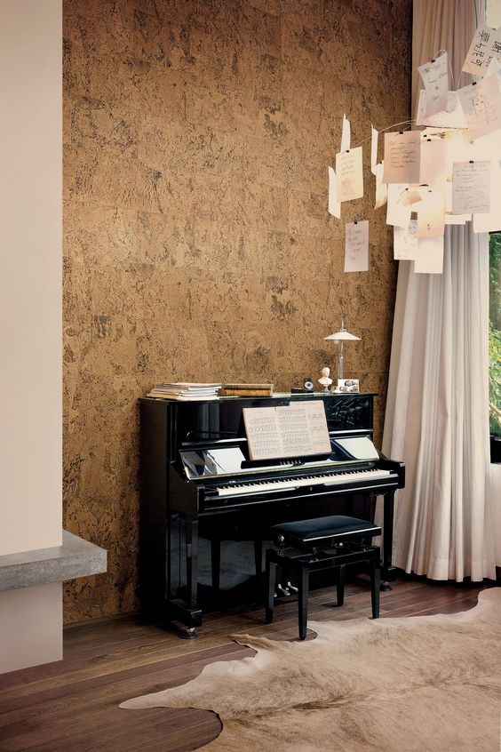 a cork covered wall is ideal for sound proofing, so you won't disturb anyone