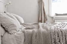 02 taupe textiles, especially knit ones, make this bedroom very inviting and peaceful