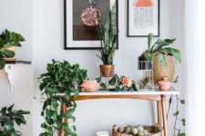 02 various greenery and ficuses in cute wooden and woven pots refresh the interior