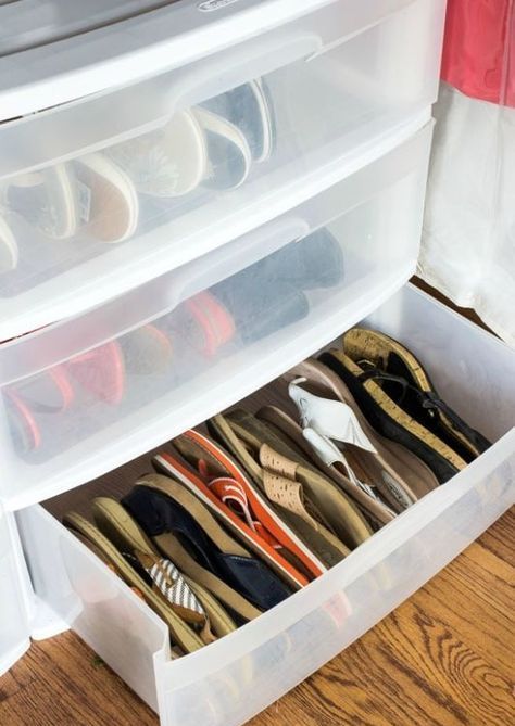 plastic containers like that good to storeg shoes, and you can see what's inside