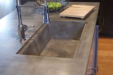 03 sink and countertop of a piece of concrete for the kitchen
