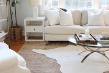 05 rug layering is a great idea for any room, pick two different colors and textures