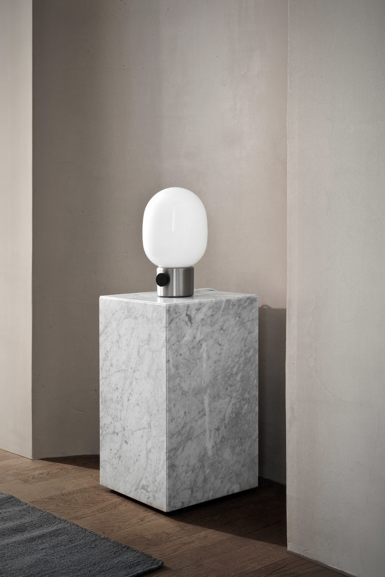 This minimalist lamp is not only a design but also a sculpture
