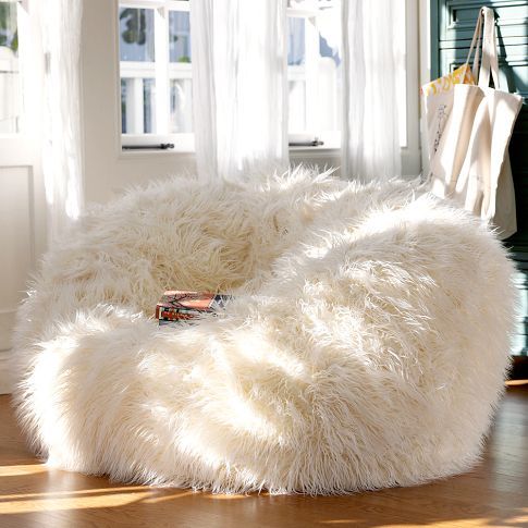 furry and cozy beanbag chair will be your best place in the winter