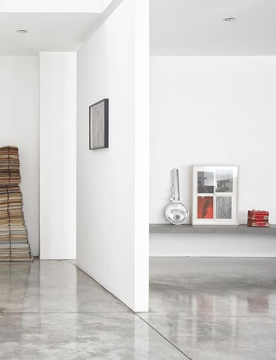 polished concrete floors are easy to maintain and won't accumulate dust