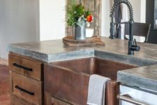 23 vintage rustic kitchen decor with a polished concrete countertop