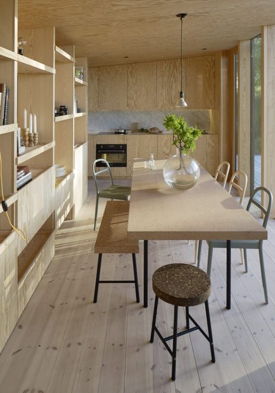 Sinnerlig dining set looks perfect in a light colored wood kitchen