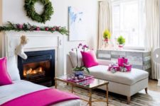 31 a couple of fuchsia throws and blankets can change the look of the whole room