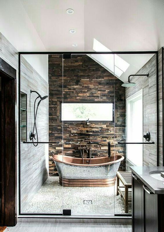 showstopper stone bathroom accent wall