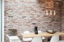 36 faux brick panels are an easy way to add a trendy feature to your decor