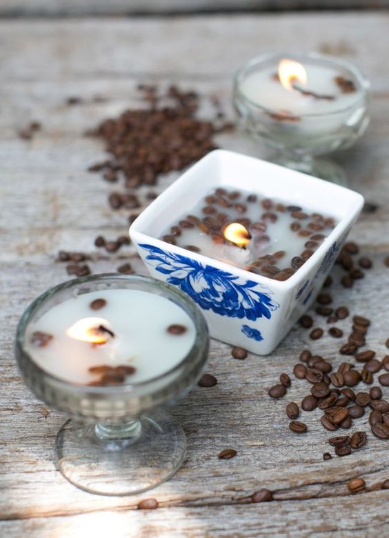 vanilla and coffee candles are perfect winter choice