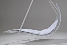 01 The Leaf is a hanging swinging chair that will not only absorb all your negative emotions but will also give your space a unique look
