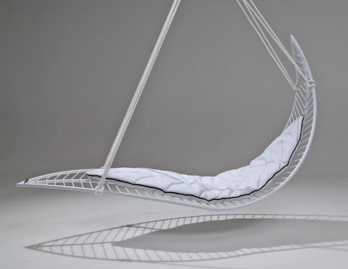 The Leaf is a hanging swinging chair that will not only absorb all your negative emotions but will also give your space a unique look