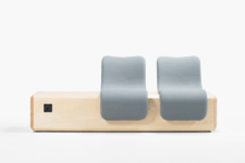 02 Each piece lets comfortable seating and charging devices