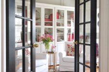 03 replace solid door in dining room with French glass door for more light in the hallway