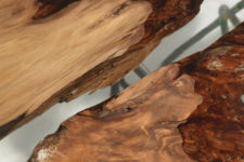 04 The wood looks so natural and textural while being sleek in the resin top