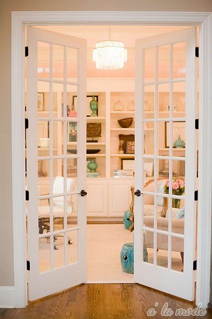 classic French doors in white look amazing in any traditional space