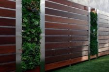 08 infuse your wooden fence with greenery parts achieving a living wall design