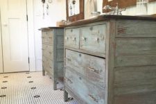 09 farmhouse patina sink vanities for a vintage feel