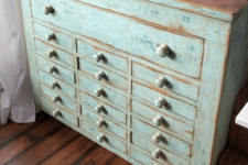 13 shabby apothecary style dresser with lots of small drawers for a bedroom