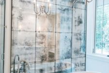 15 beautiful antique wall with a free-standing bathtub for a refined feel