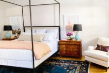 19 thin black metal frame lets the bed match any room from boho chic to modern