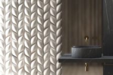 29 stunning braided 3D wall panel turns the whole bathroom into a masterpiece