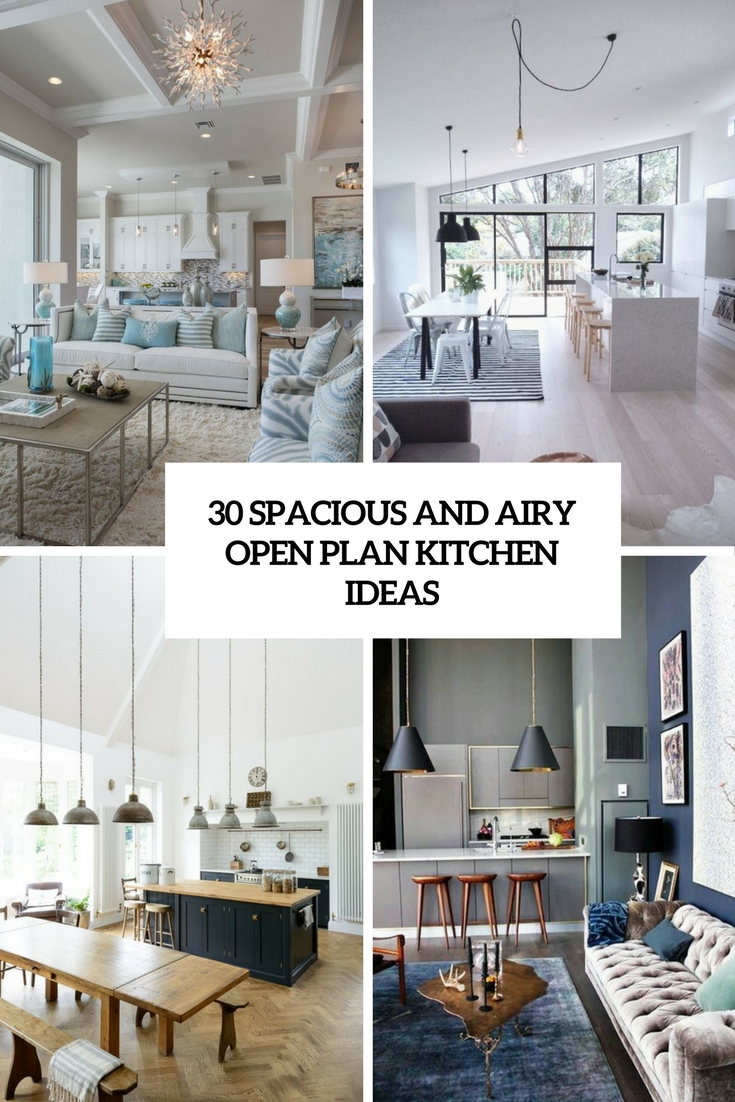 spacious and airy open plan kitchen ideas