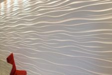 30 such contemporary wall panels with a 3D look can turn any room into a unique one