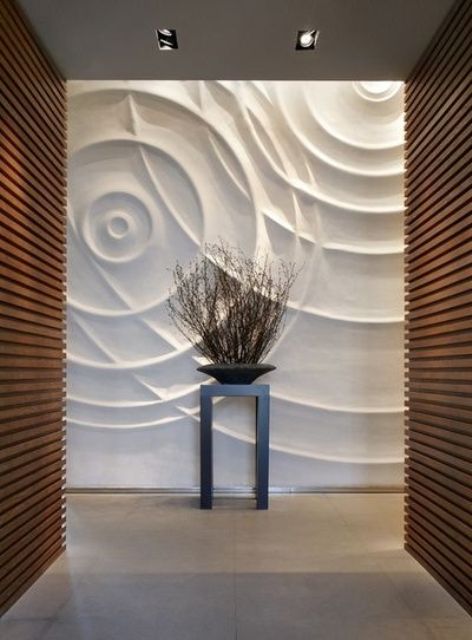 swooping lines 3D panels to make your hallway amazing