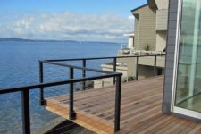 32 cable railing is ideal for houses with a view not to prevent you from seeing it anyhow