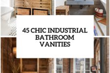 32 trendy and chic industrial bathroom vanity ideas cover