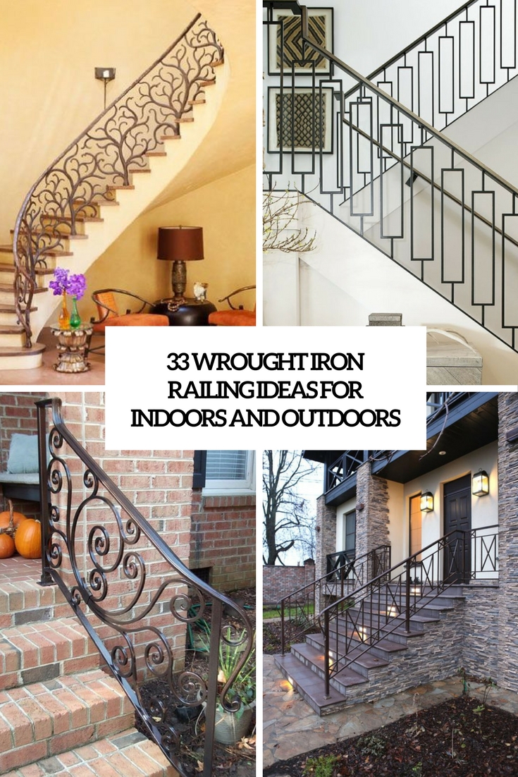 wrought iron railing ideas for indoors and outdoors