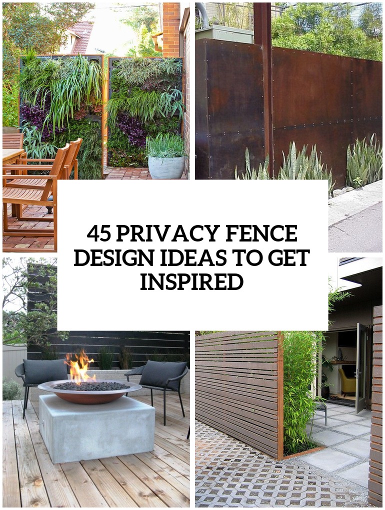 privacy fence design ideas to get inspired