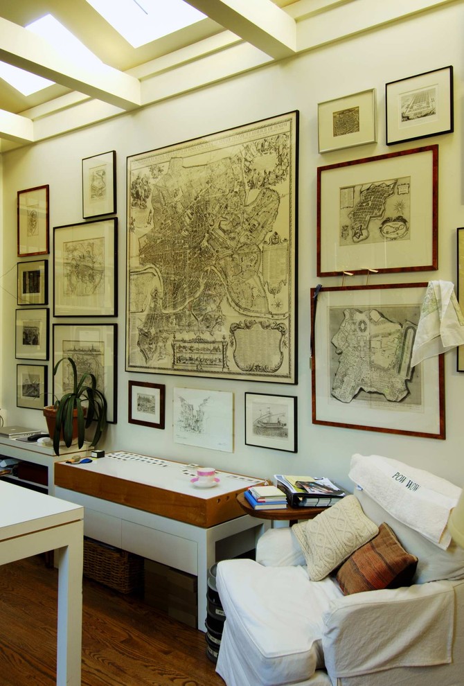 Displaying vintage building plans is a great alternative to displaying vintage maps (Hoedemaker Pfeiffer).