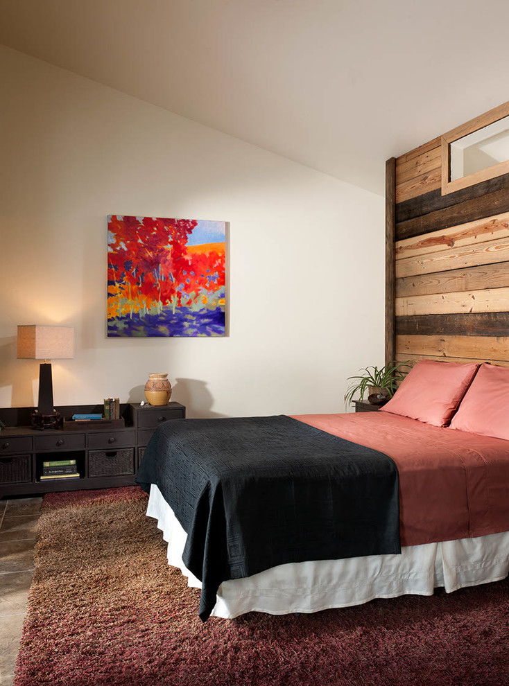 wall covered with reclaimed wood in two tones