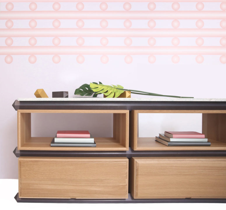 This Stack collection consists of various types of furniture that can store all your items and can adapt to your needs