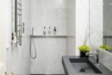 04 monolith black Corian sink with a towel holder