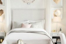 10 elegant white bed with nail trim decor looks modern and chic