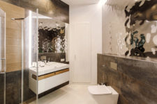 14 The bathrooms are also simple but at the same time they look glamorous, stylish and sophisticated