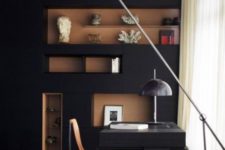 18 wall niches of a different shade make a bold statement