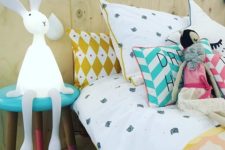 22 sitting bunny lamp is a great companion for kids and they will comfortable with it by the bed