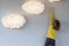 24 fluffy cloud combo for a kids’ room wall