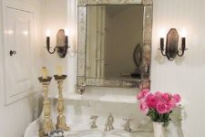 31 vintage mirror with a mirrored frame for a refined touch