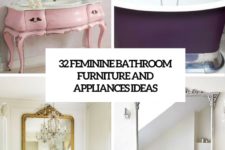 32 feminine bathroom furniture and appliances ideas cover