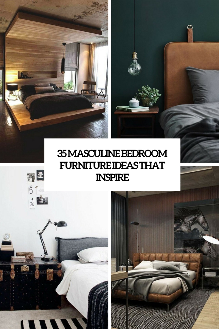 35 Masculine Bedroom Furniture Ideas That Inspire