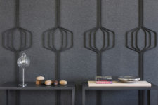 01 These stylish panels are ideal for sound proofing, they look chic and refined