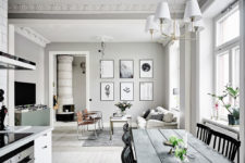 01 This adorable light-filled apartment is done in classic Swedish style and if flooded with light
